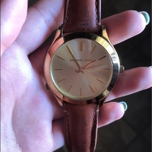 Leather Michael Kors Watch